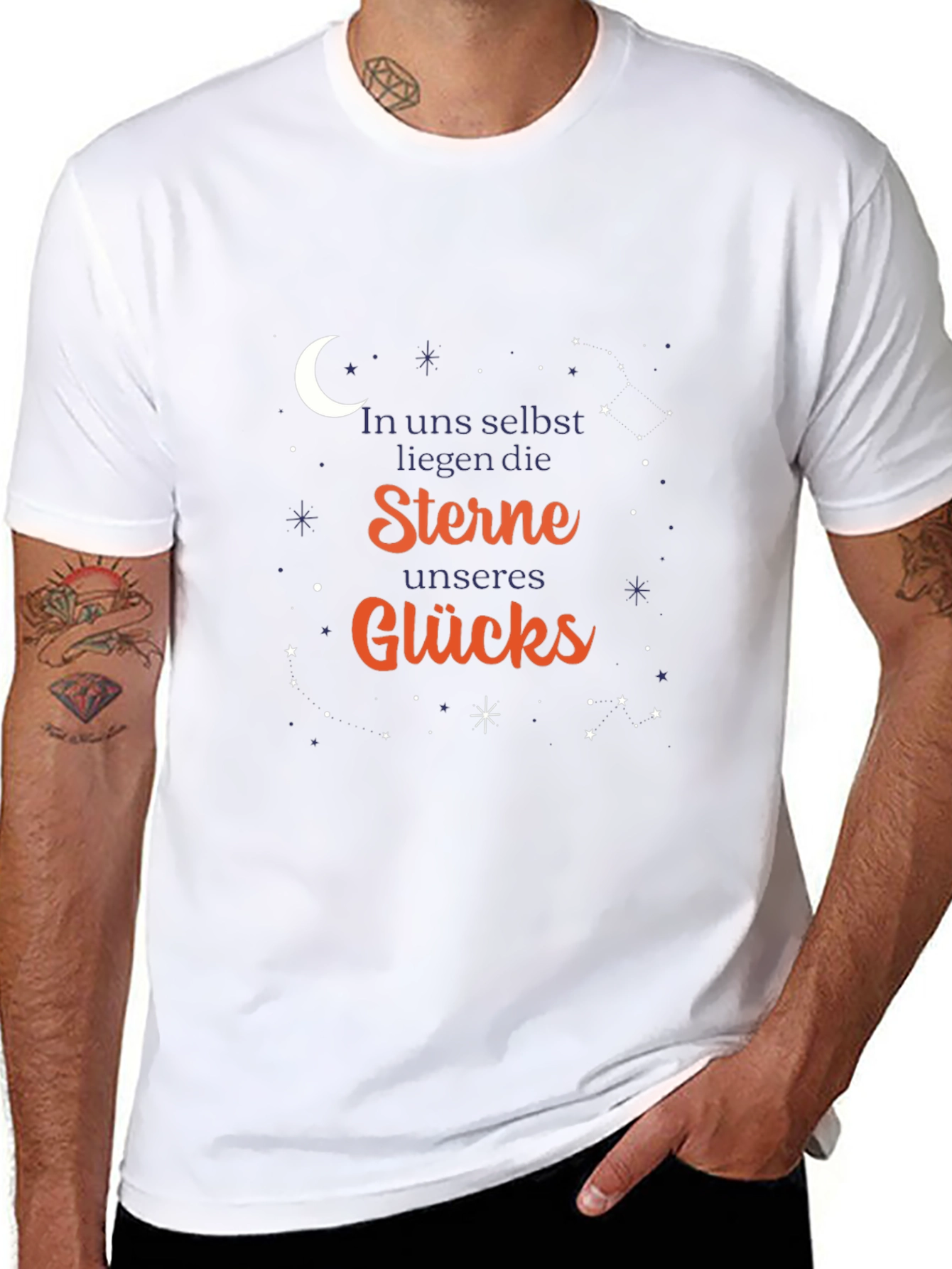 Starry Night Graphic Tee - Unisex Black T-Shirt