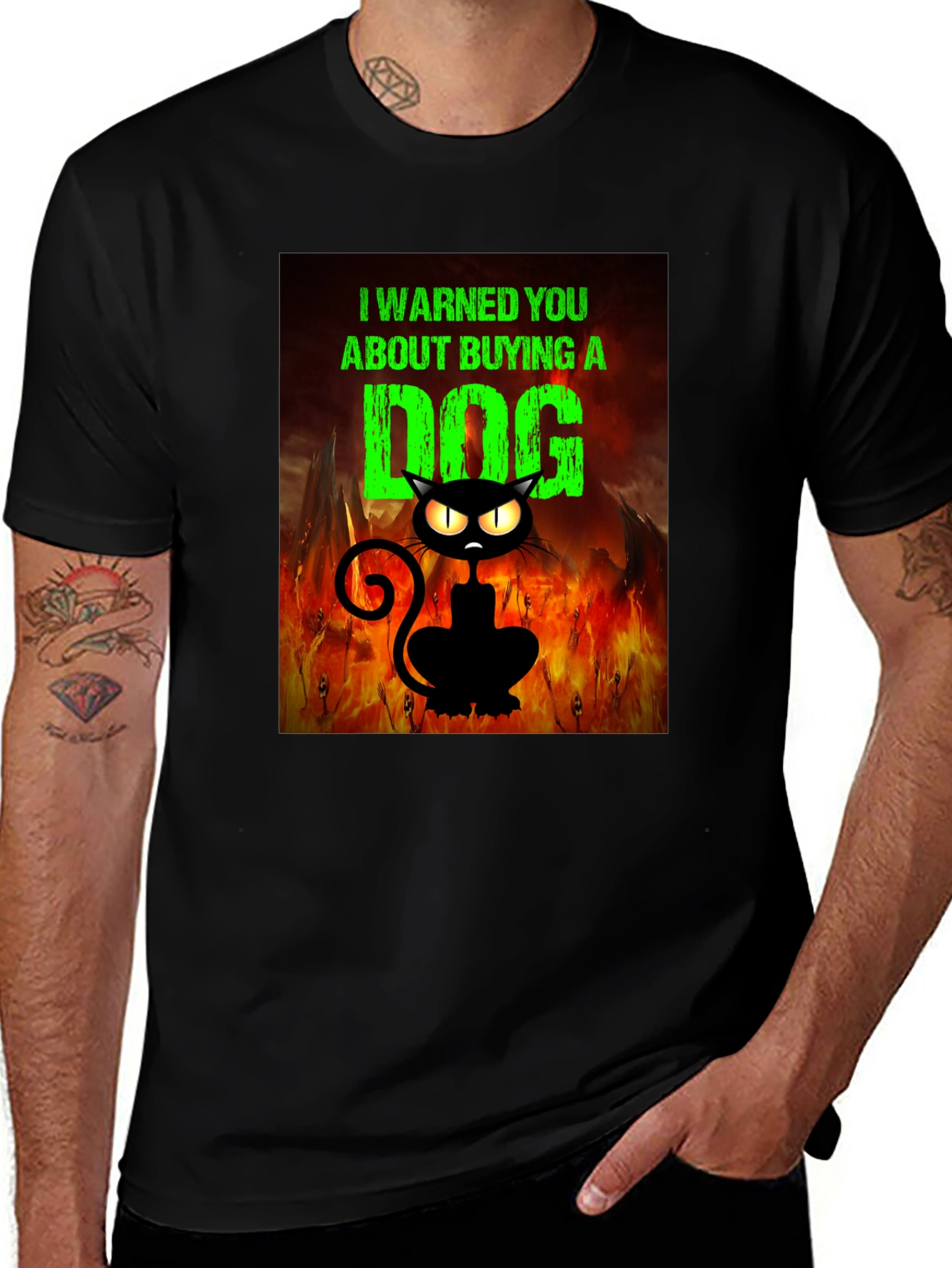 Cat I Warned You Graphic Tee