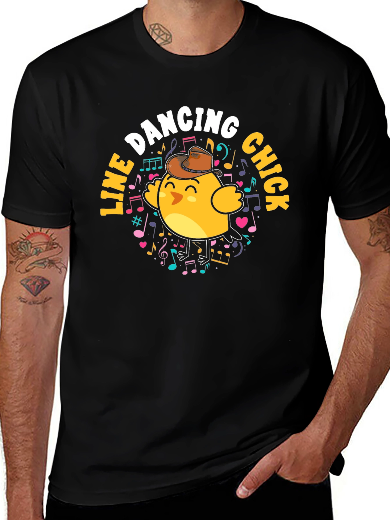 Line Dancing Chick T-Shirt - Country Western Style
