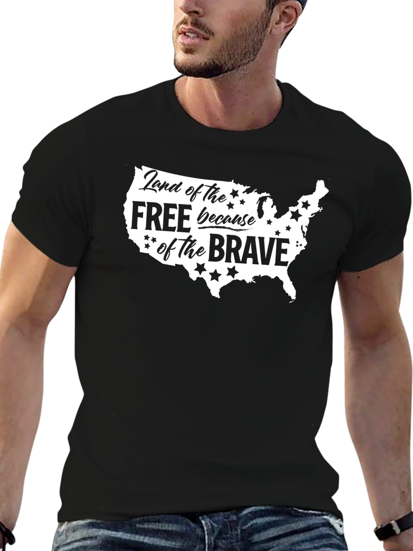 Land of the Free USA Graphic T-Shirt