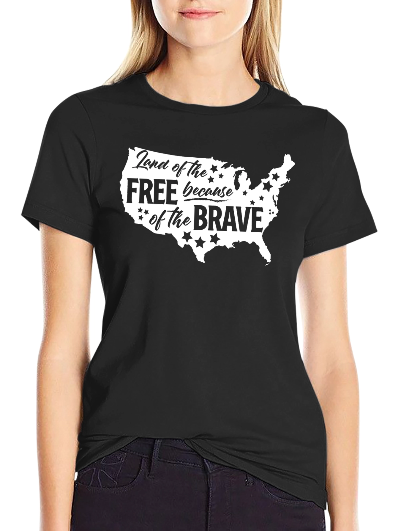 Land of the Free USA Graphic T-Shirt