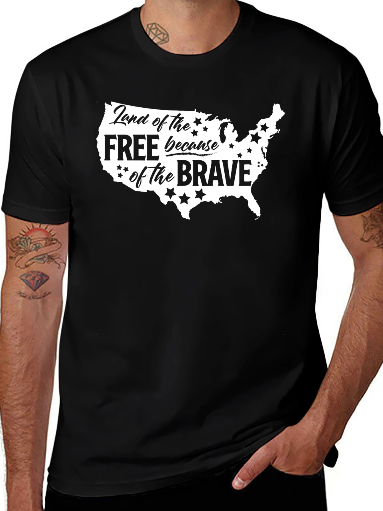 Land of the Free USA Graphic T-Shirt