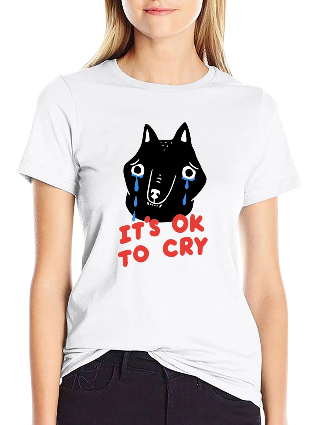 Its OK to Cry Graphic T-Shirt - Mens