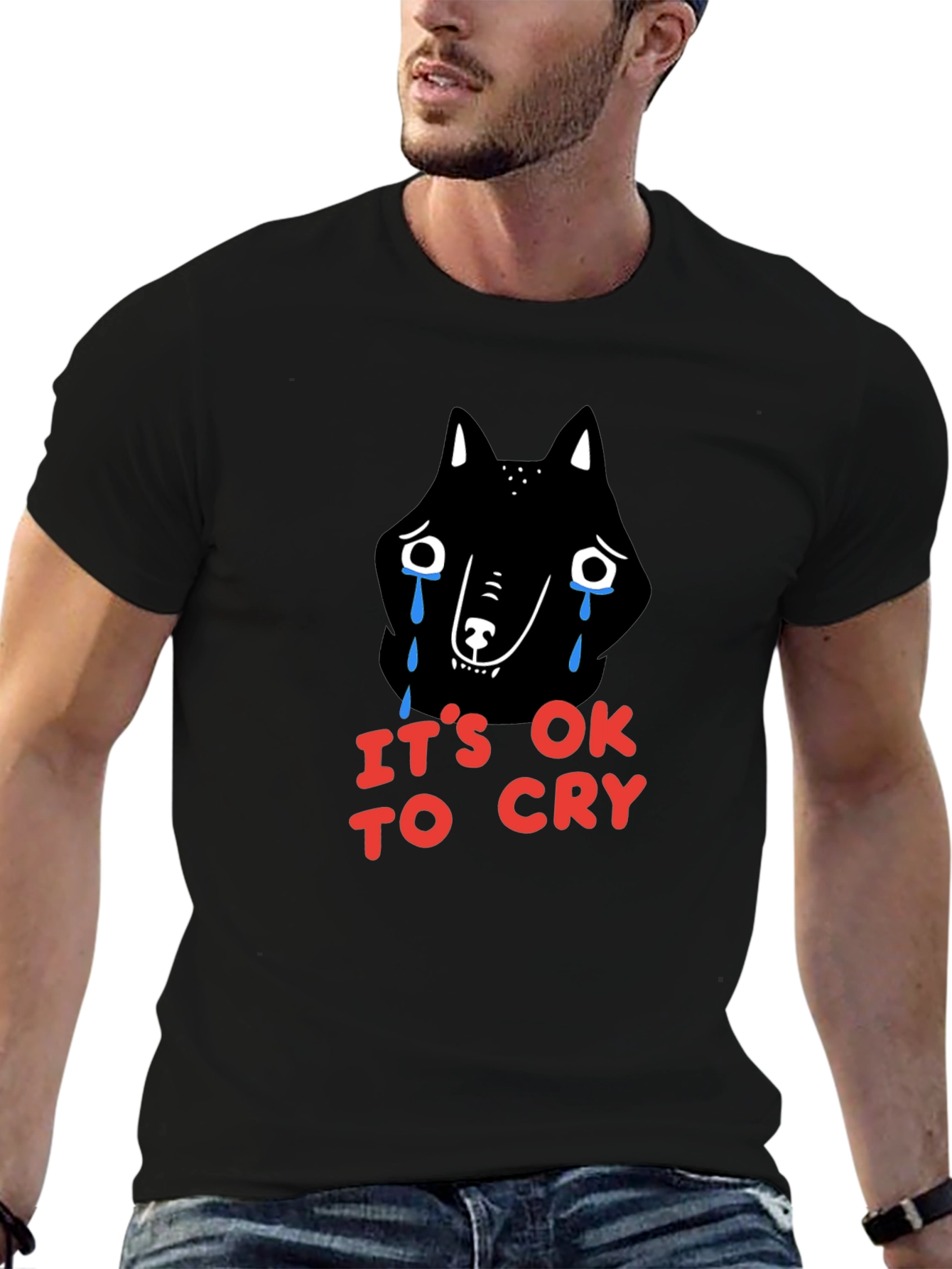 Its OK to Cry Graphic T-Shirt - Mens