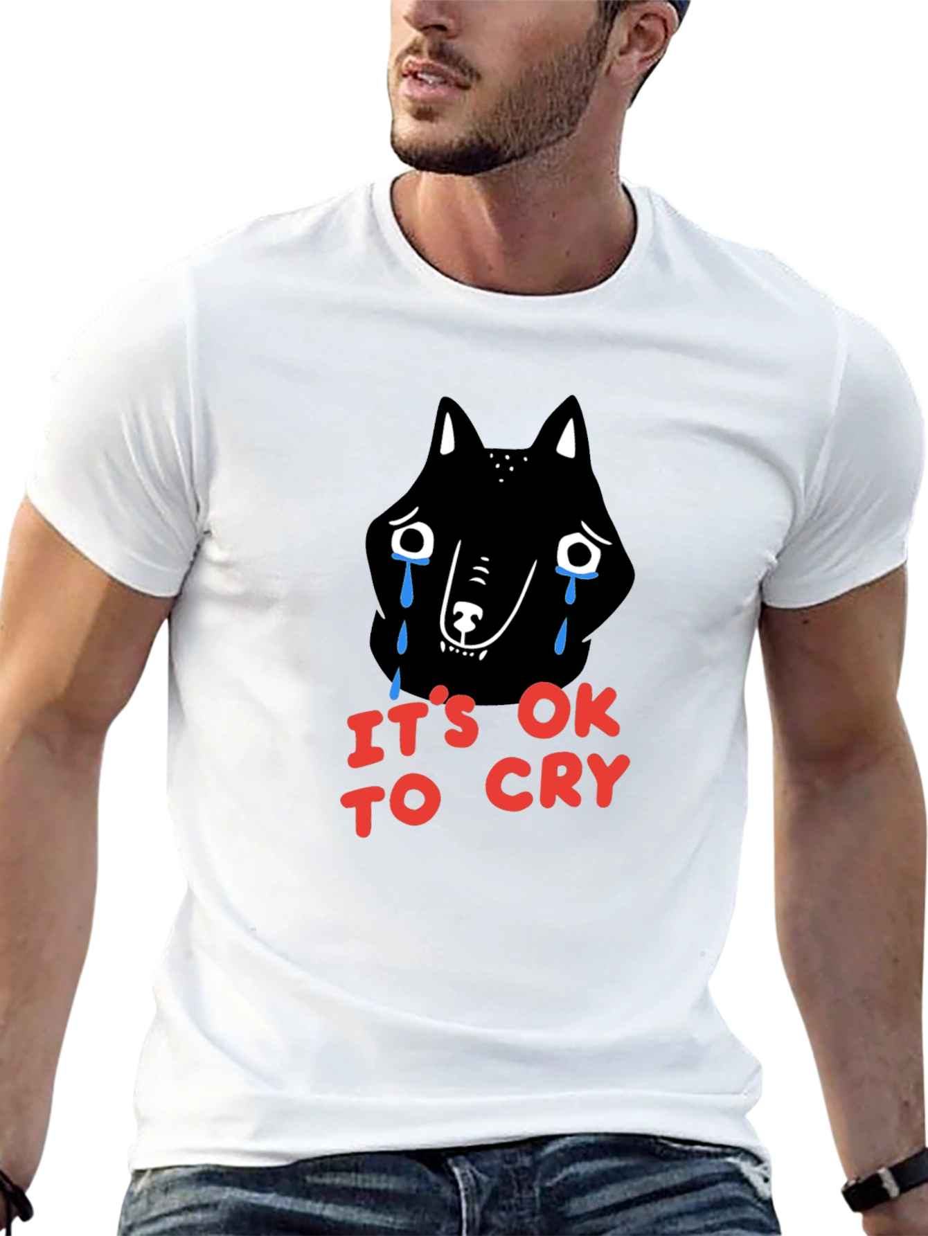 Its OK to Cry Graphic T-Shirt - Mens