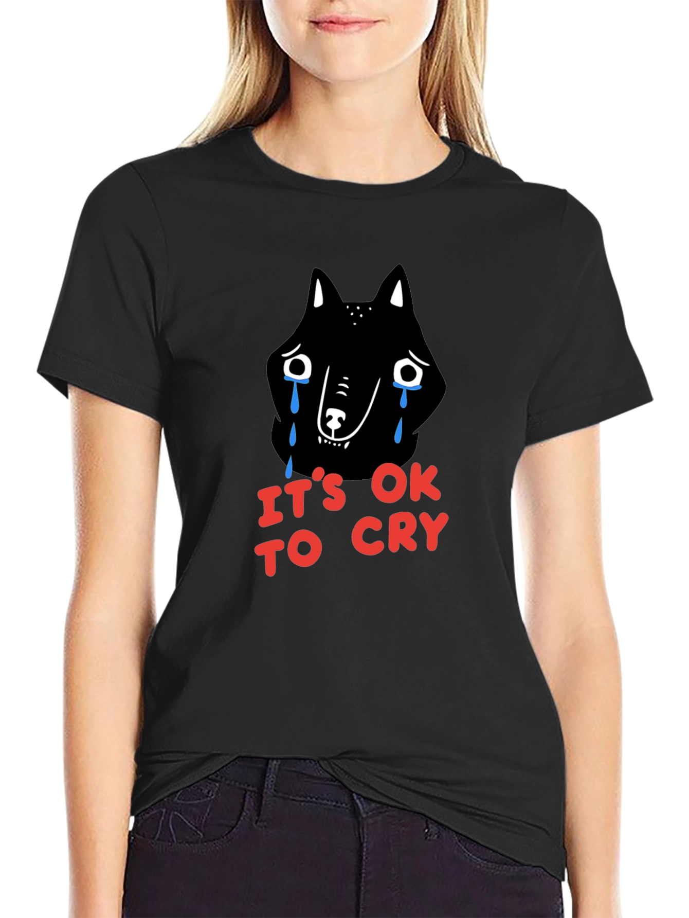 Its OK to Cry Graphic T-Shirt - Mens