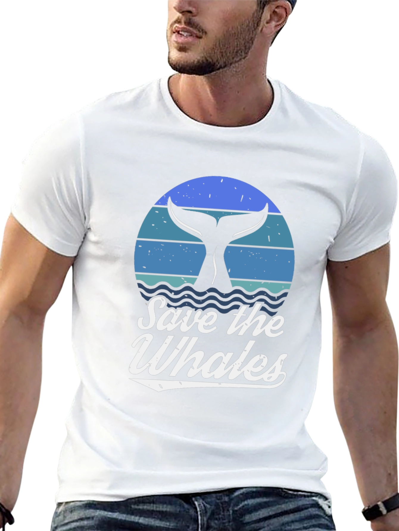 Save the Whales Graphic T-Shirt