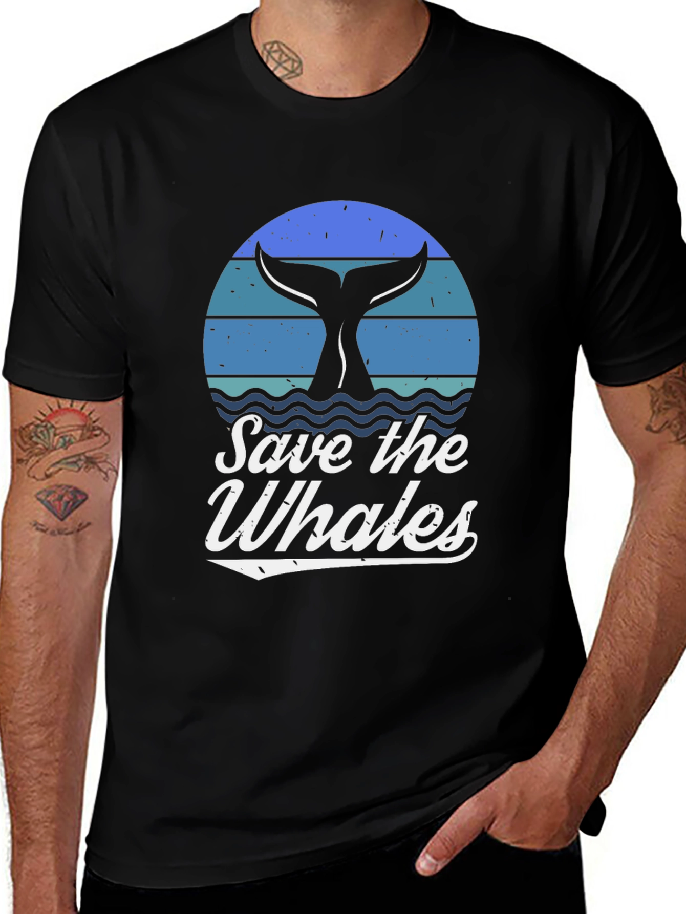 Save the Whales Graphic T-Shirt
