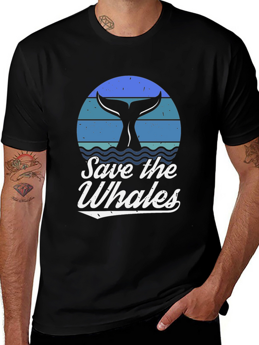 Save the Whales Graphic T-Shirt