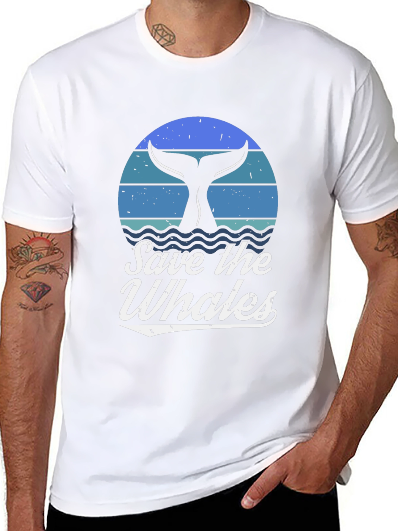 Save the Whales Graphic T-Shirt