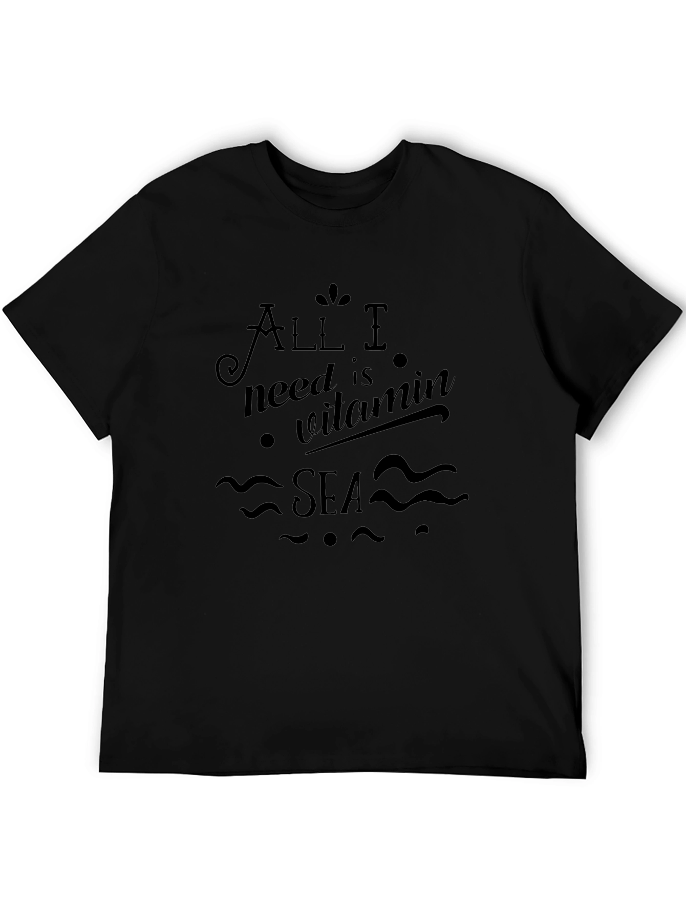 Vitamin Sea Black T-Shirt