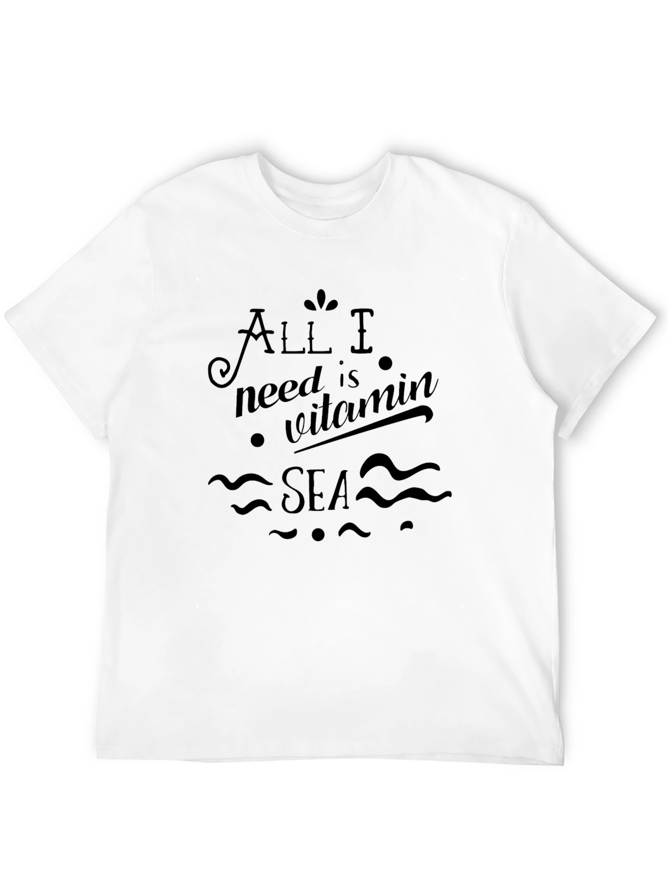 Vitamin Sea Black T-Shirt