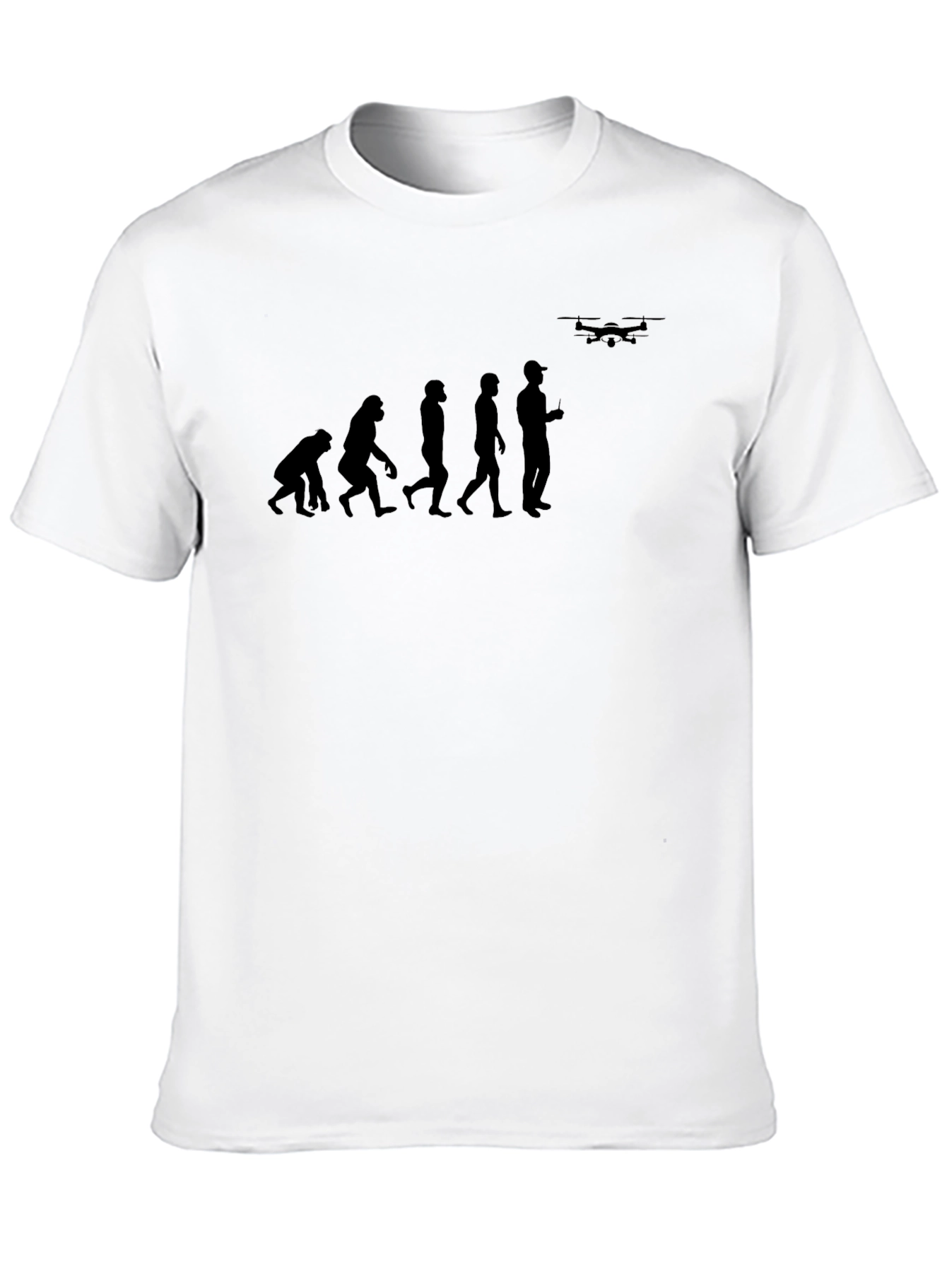 Evolution of Drone Pilot Black T-Shirt