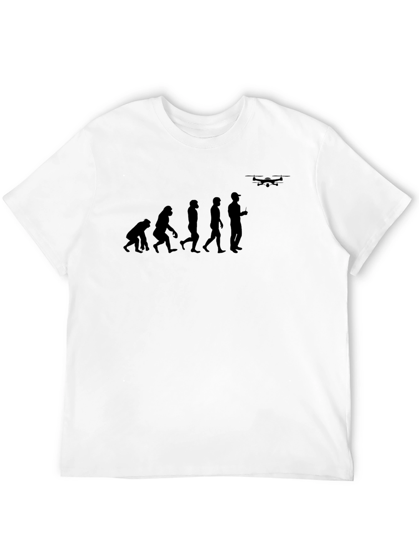 Evolution of Drone Pilot Black T-Shirt