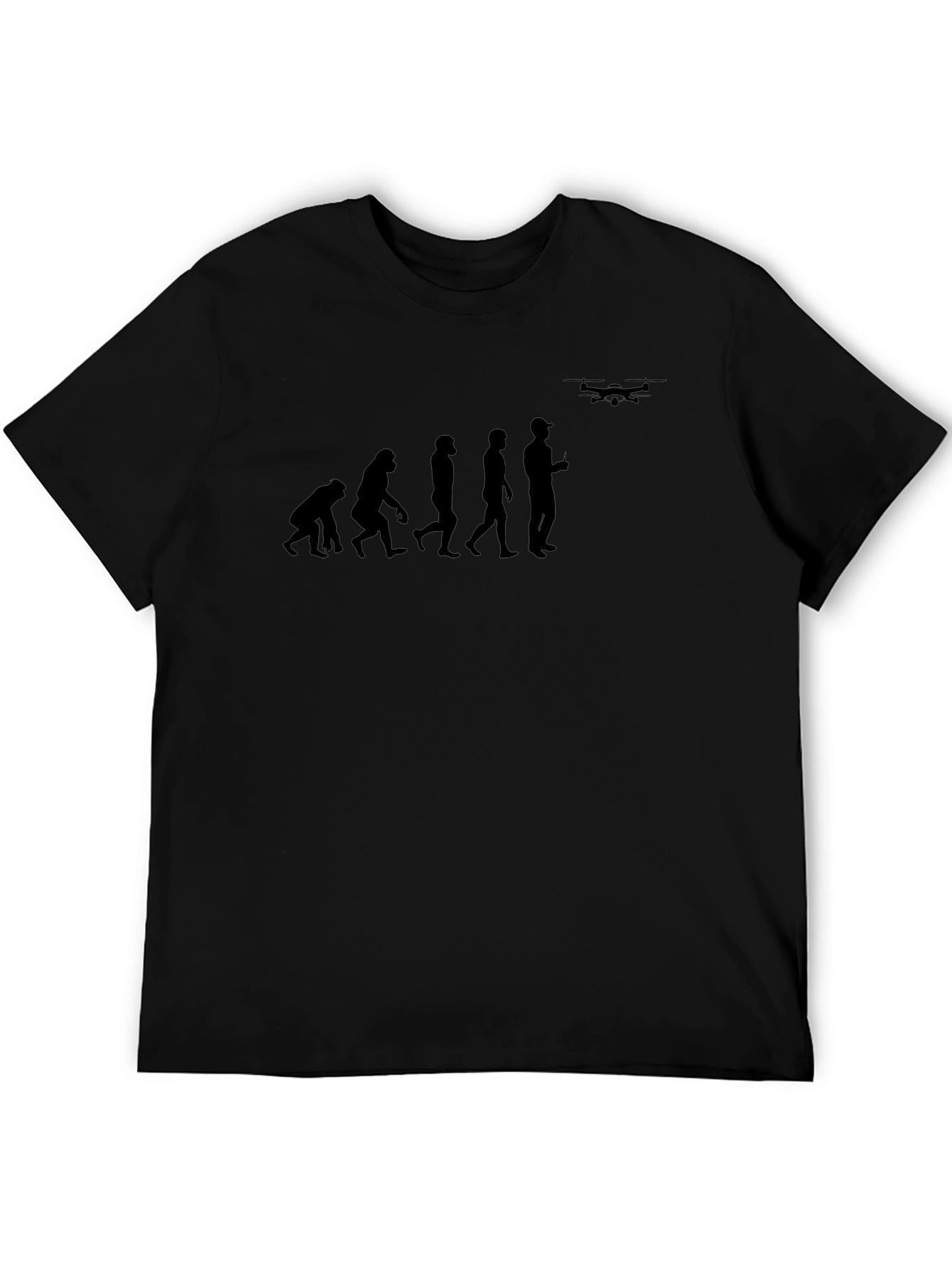 Evolution of Drone Pilot Black T-Shirt
