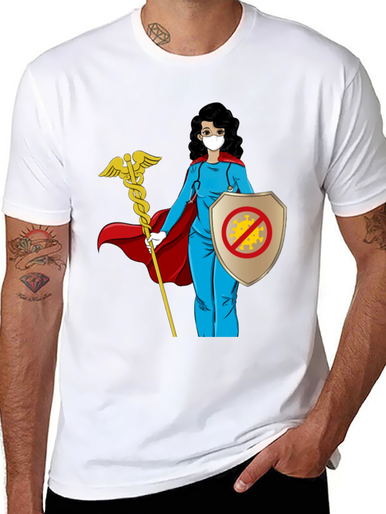 Hero Nurse T-Shirt: Protect Against Viruses