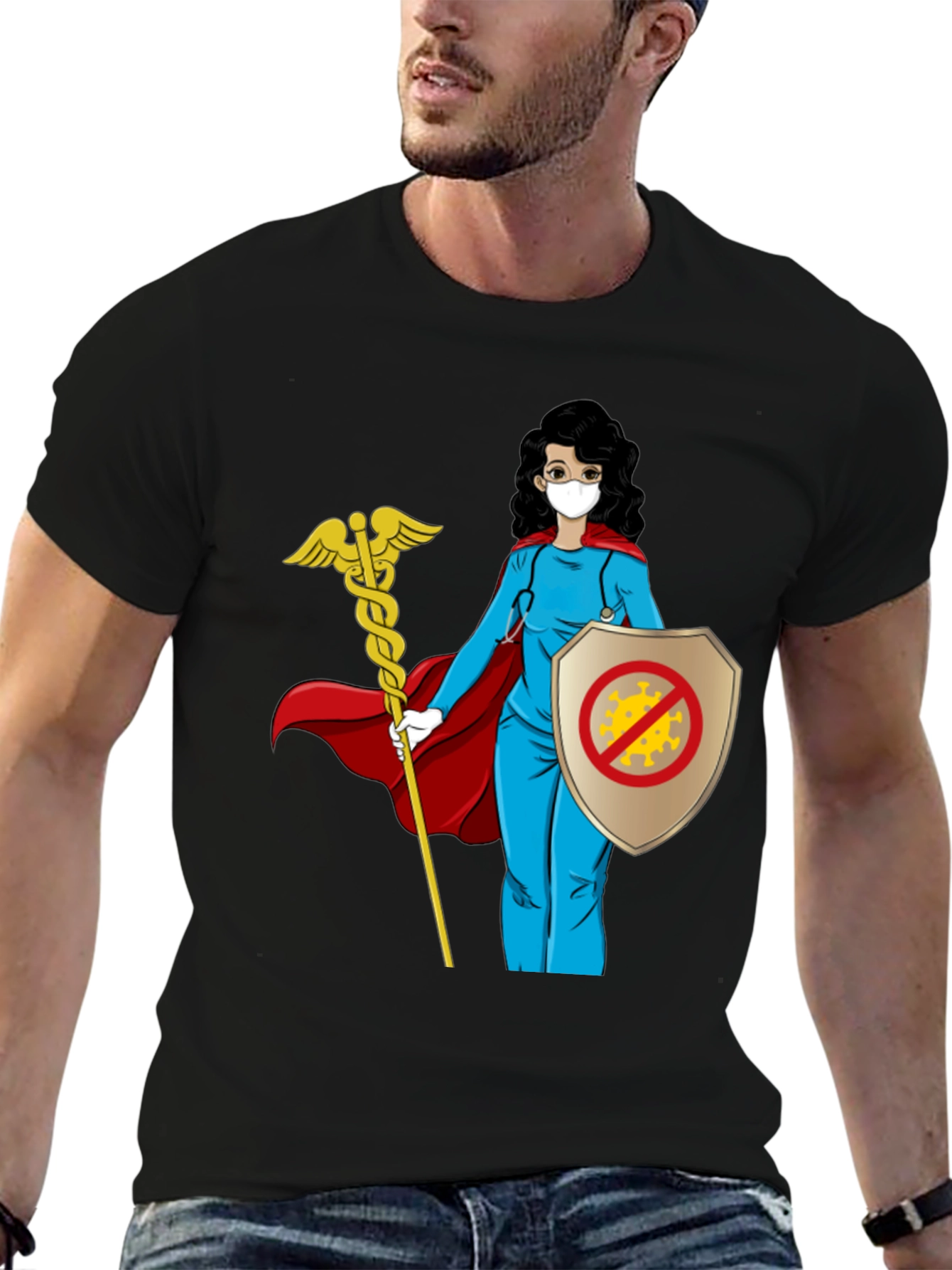 Hero Nurse T-Shirt: Protect Against Viruses