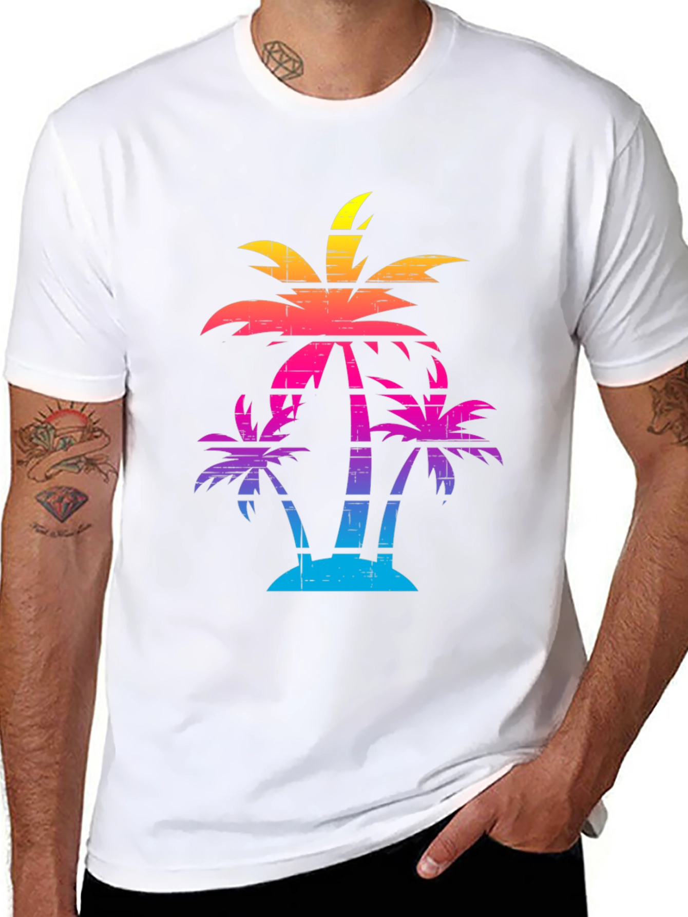 Retro Palm Tree Graphic Tee