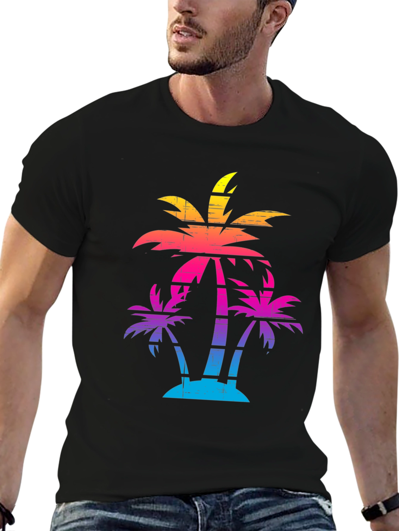 Retro Palm Tree Graphic Tee