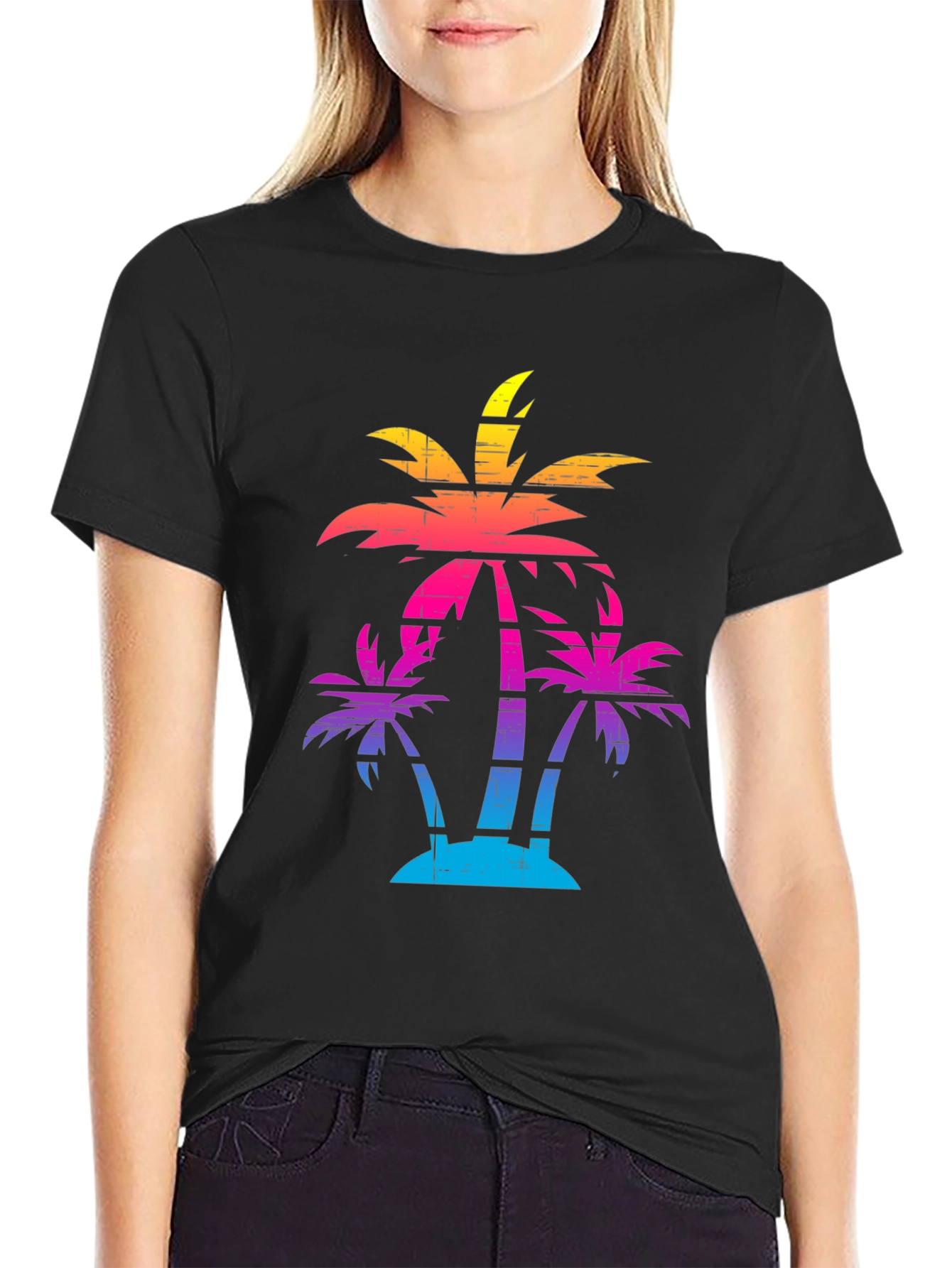 Retro Palm Tree Graphic Tee