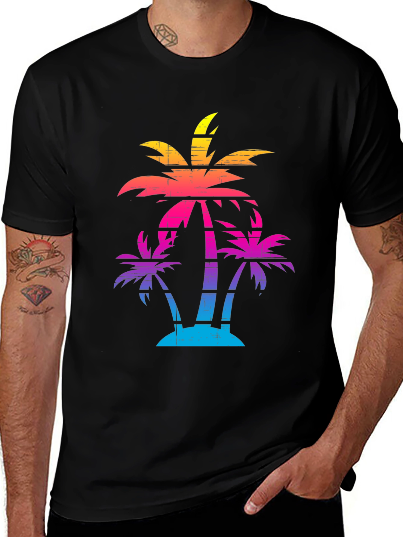 Retro Palm Tree Graphic Tee