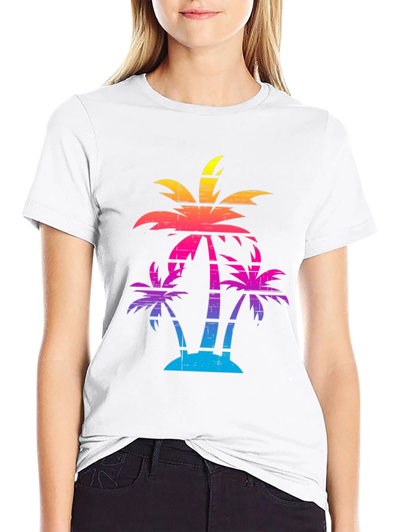Retro Palm Tree Graphic Tee