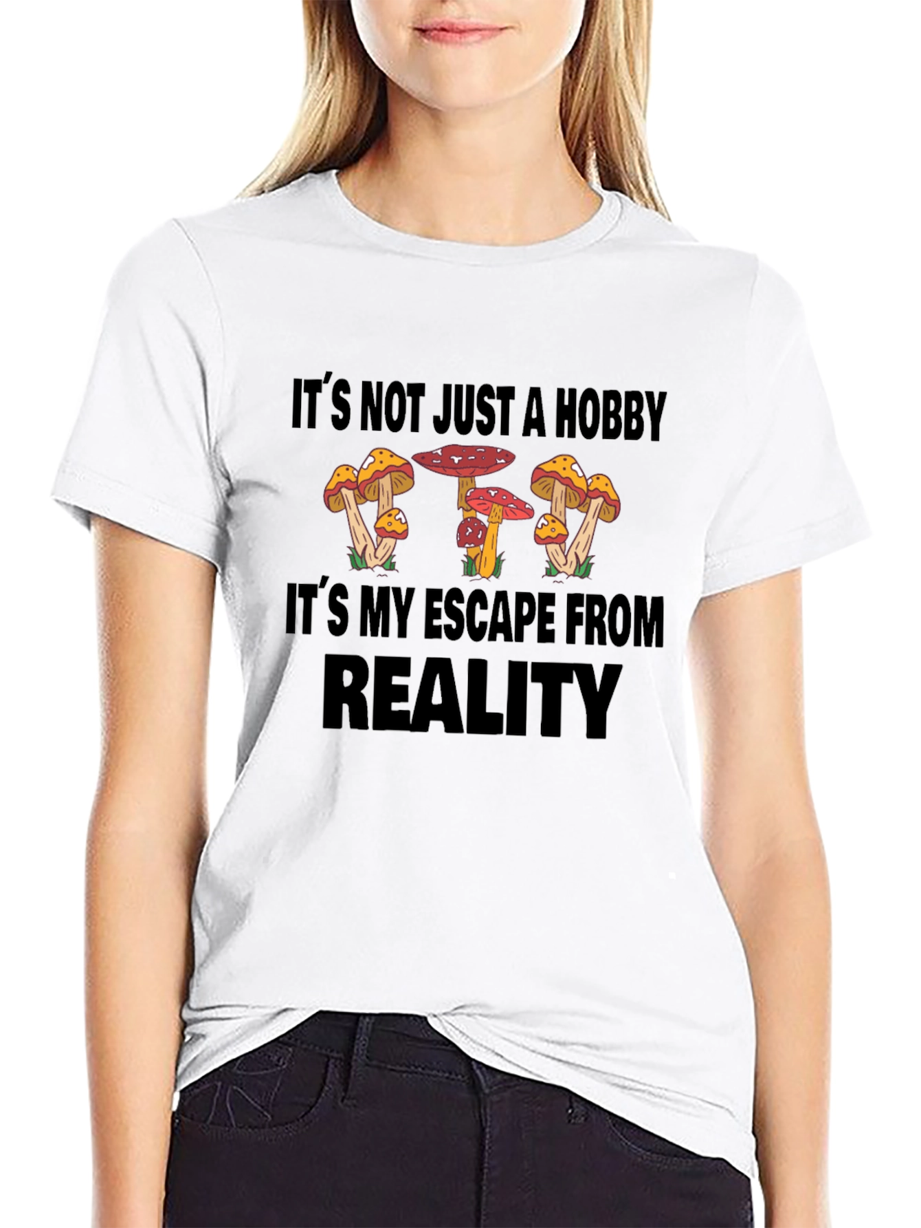 Mushroom Escape Reality Graphic T-Shirt