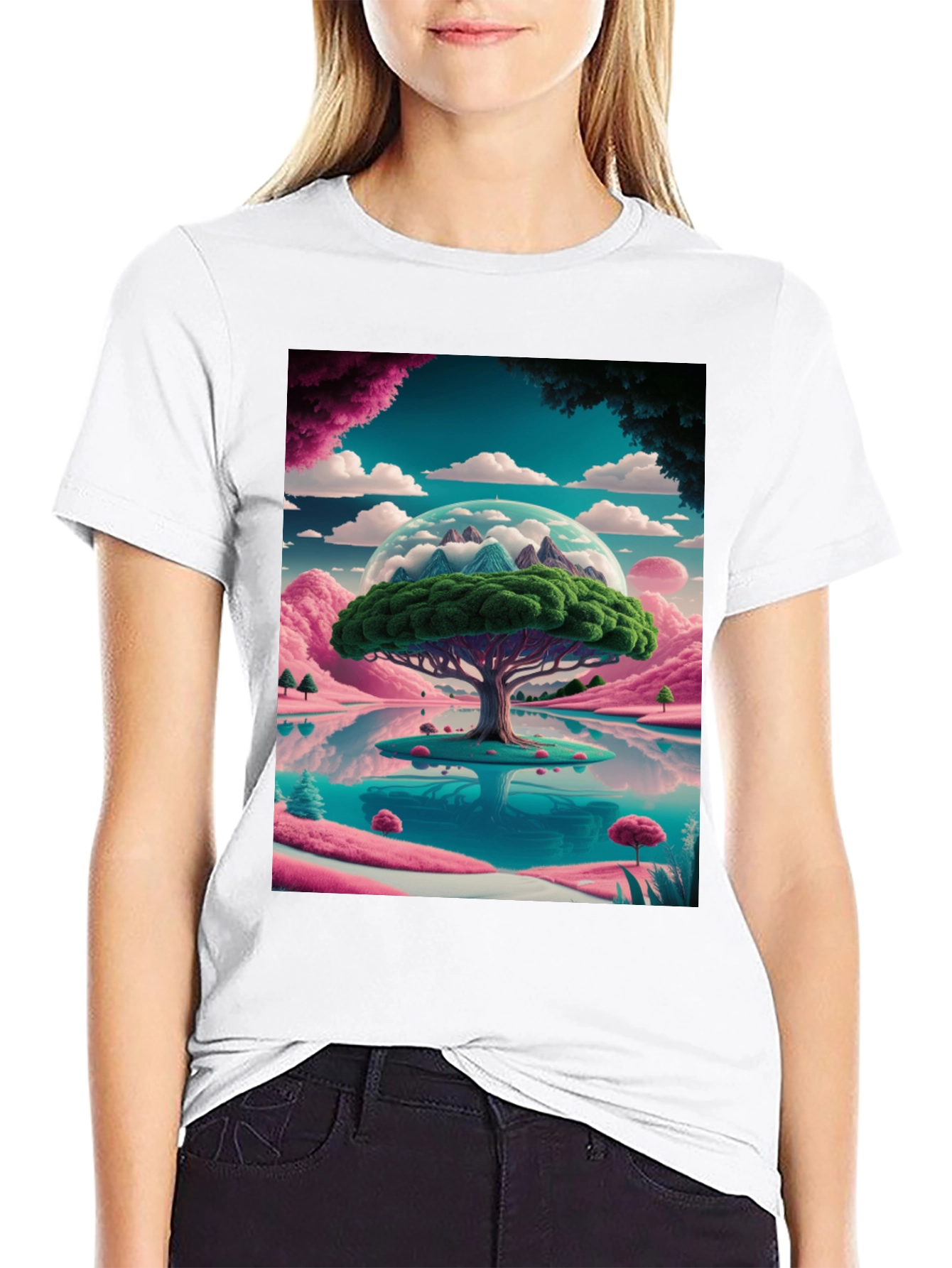 Vibrant Landscape Graphic Tee