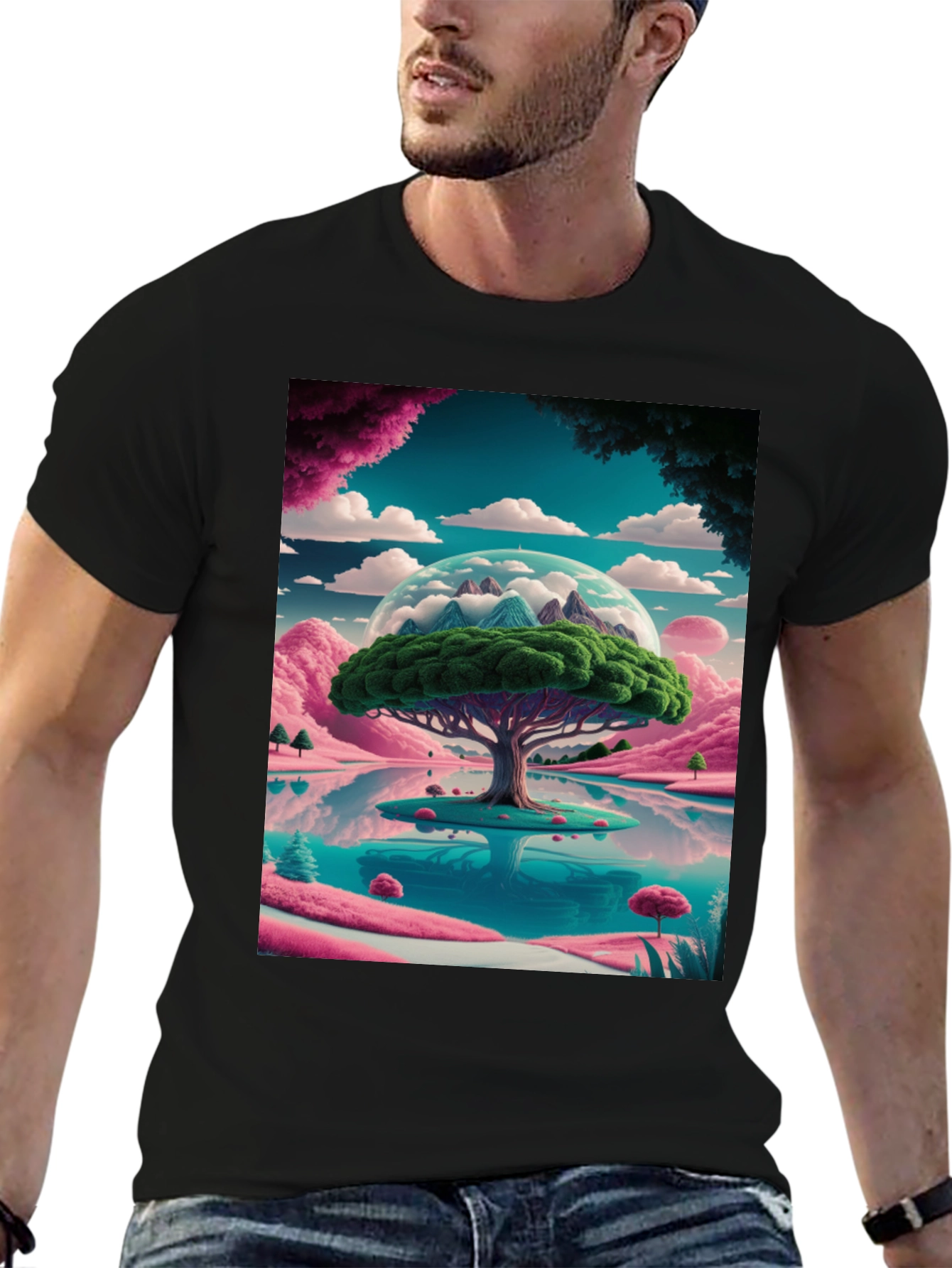 Vibrant Landscape Graphic Tee
