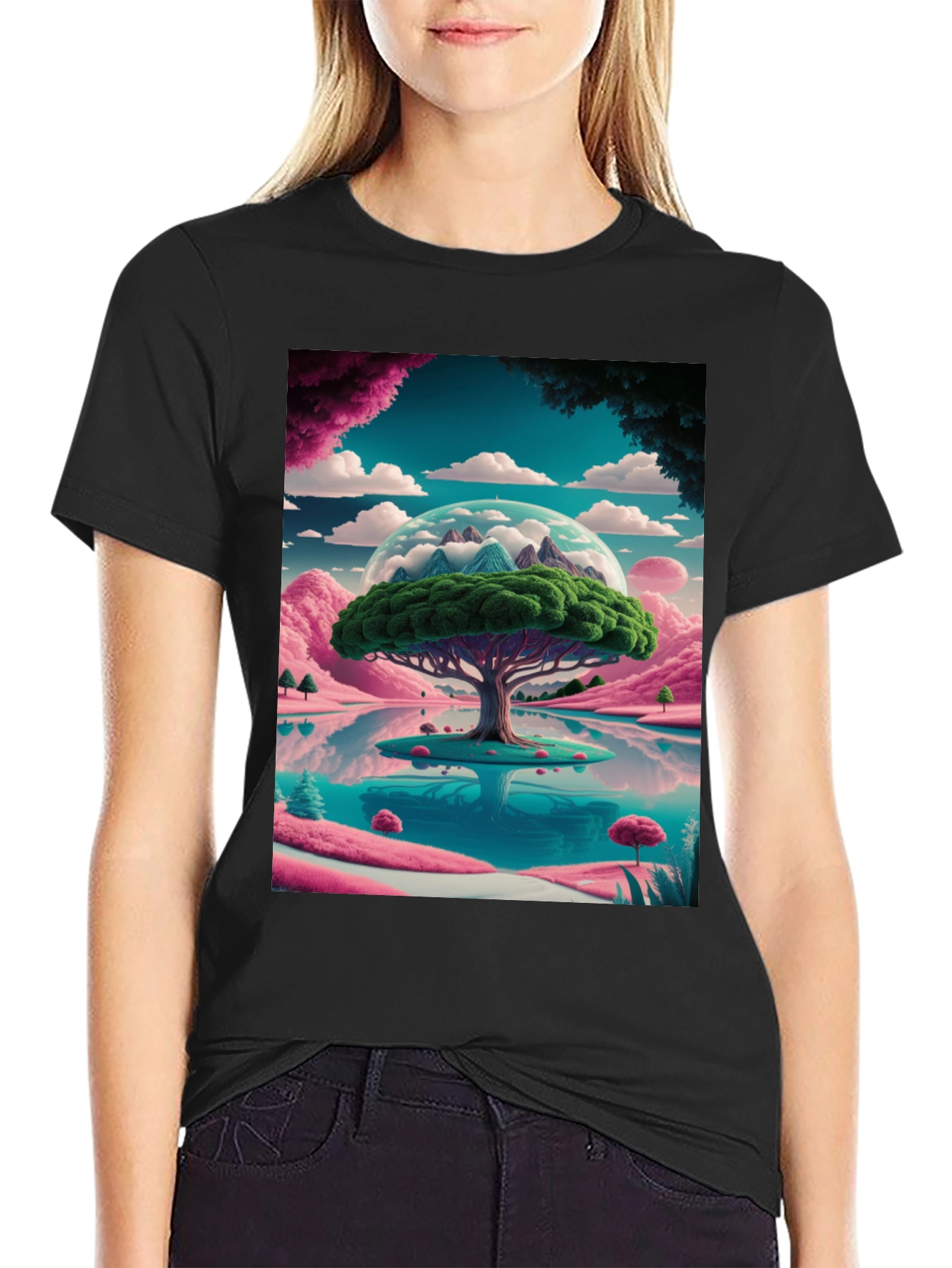 Vibrant Landscape Graphic Tee