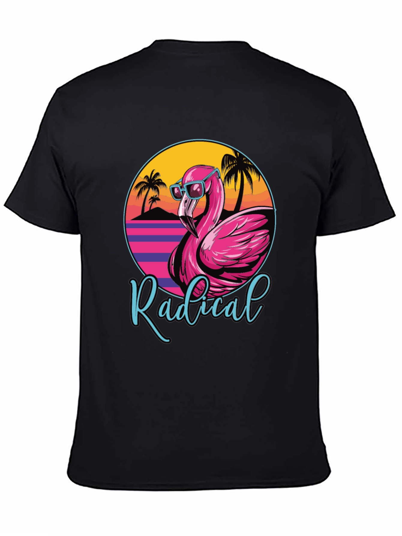 Radical Flamingo Graphic Tee - Retro Summer Vibes