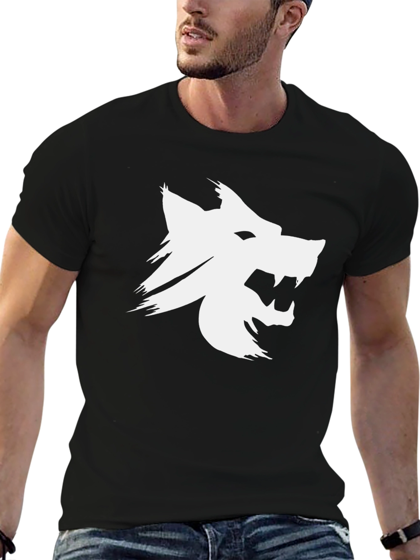 Wolf Graphic Black T-Shirt