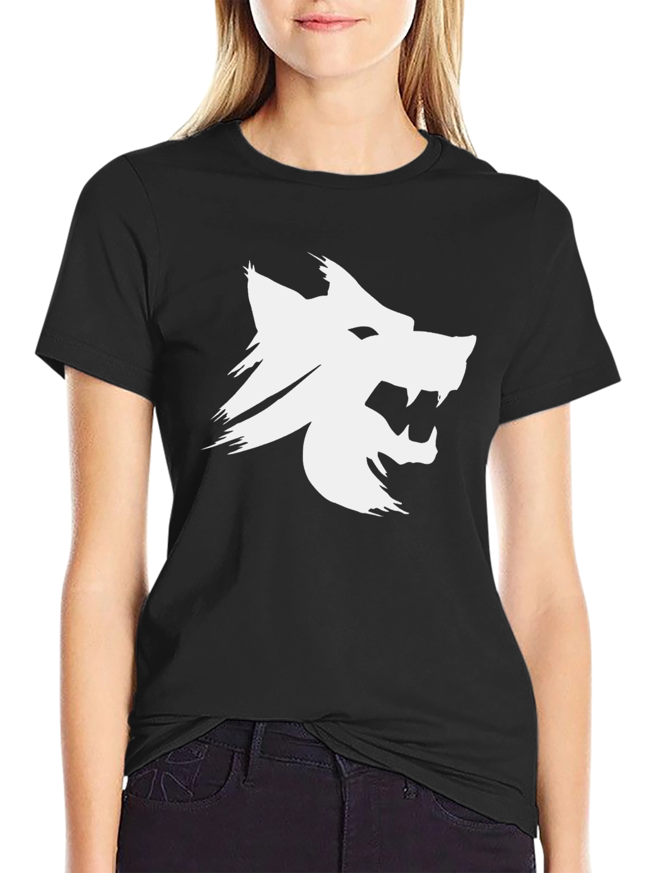 Wolf Graphic Black T-Shirt