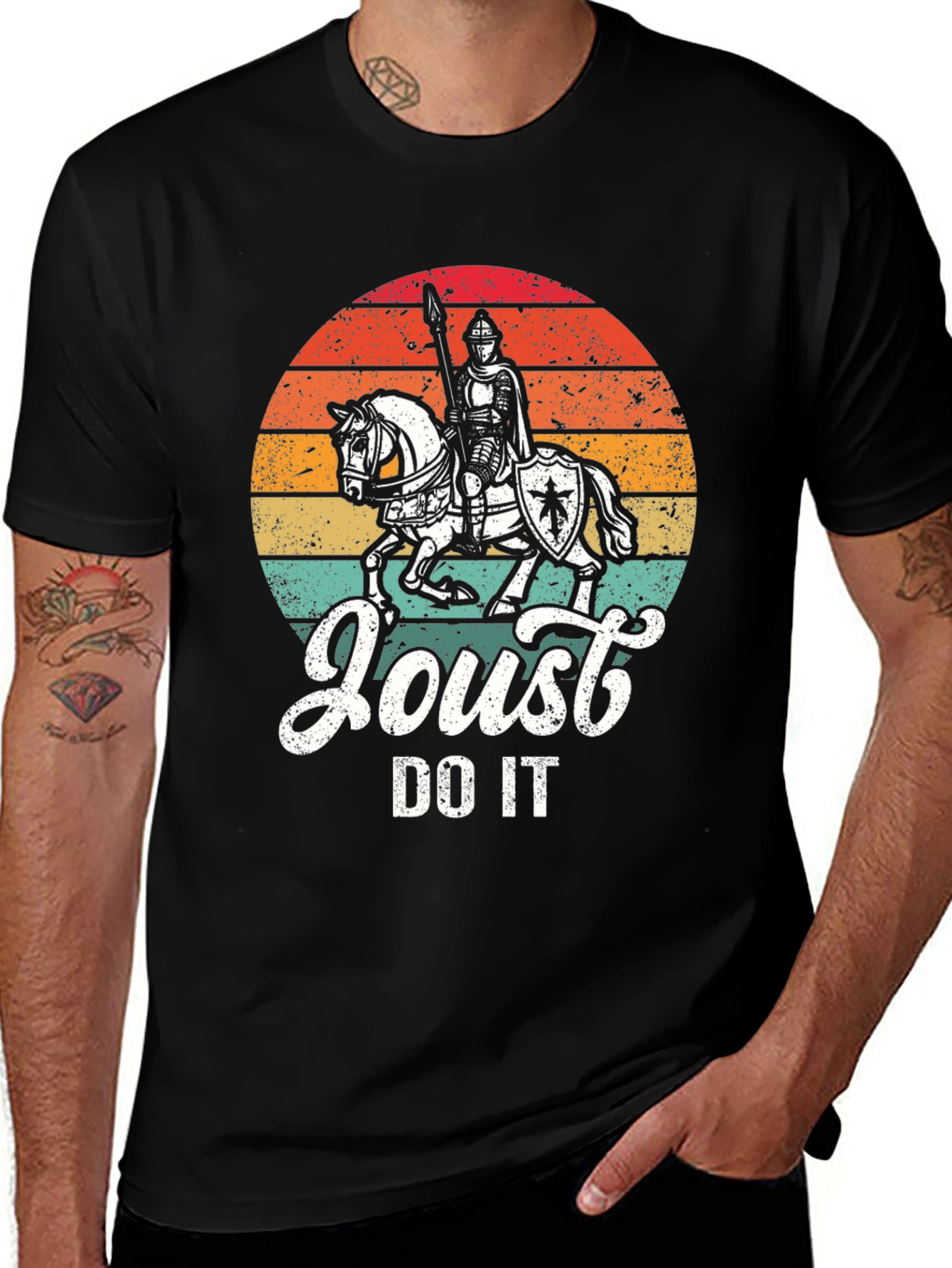 Joust Do It Retro Knight T-Shirt