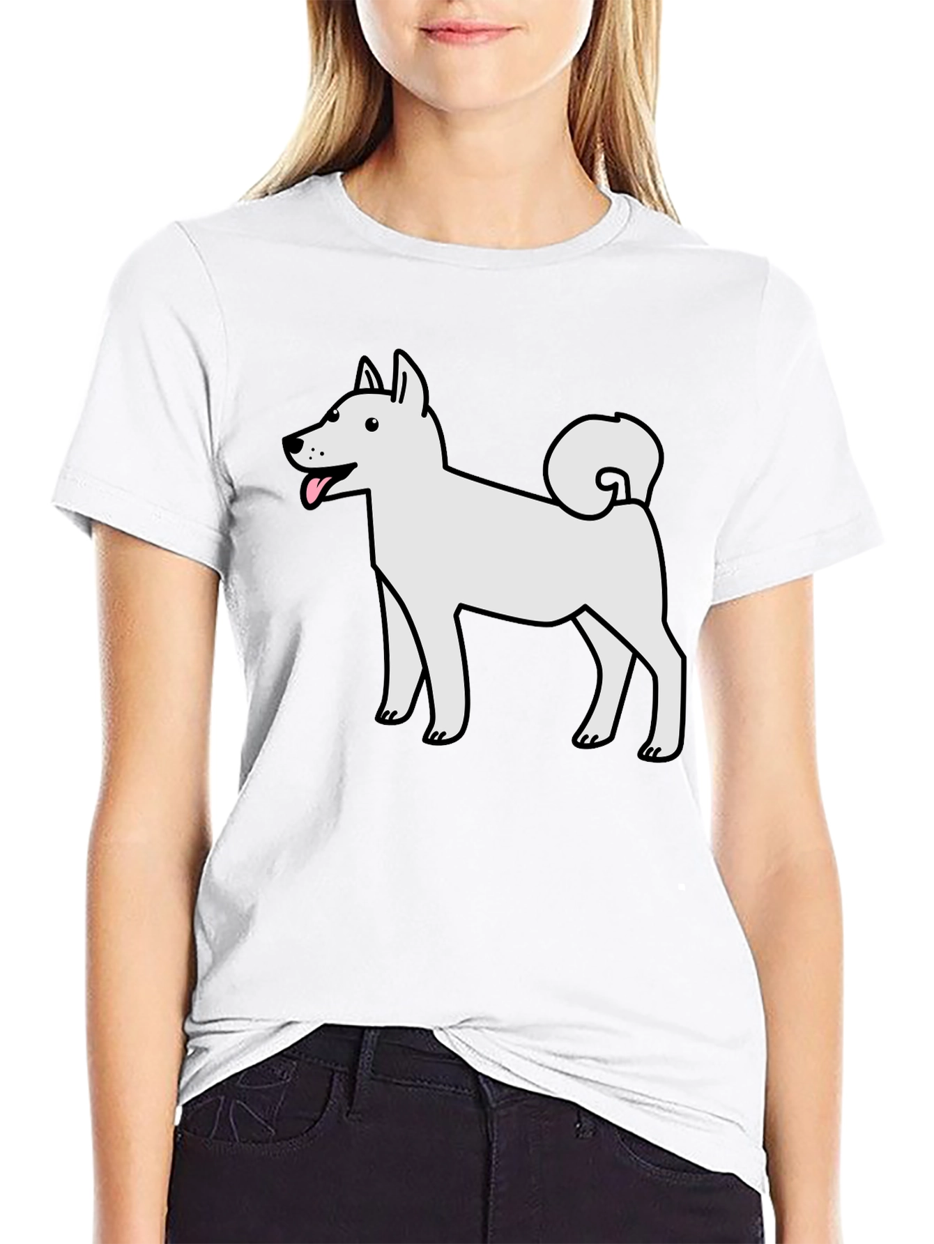 Dog Graphic Tee - Cute Canine Design