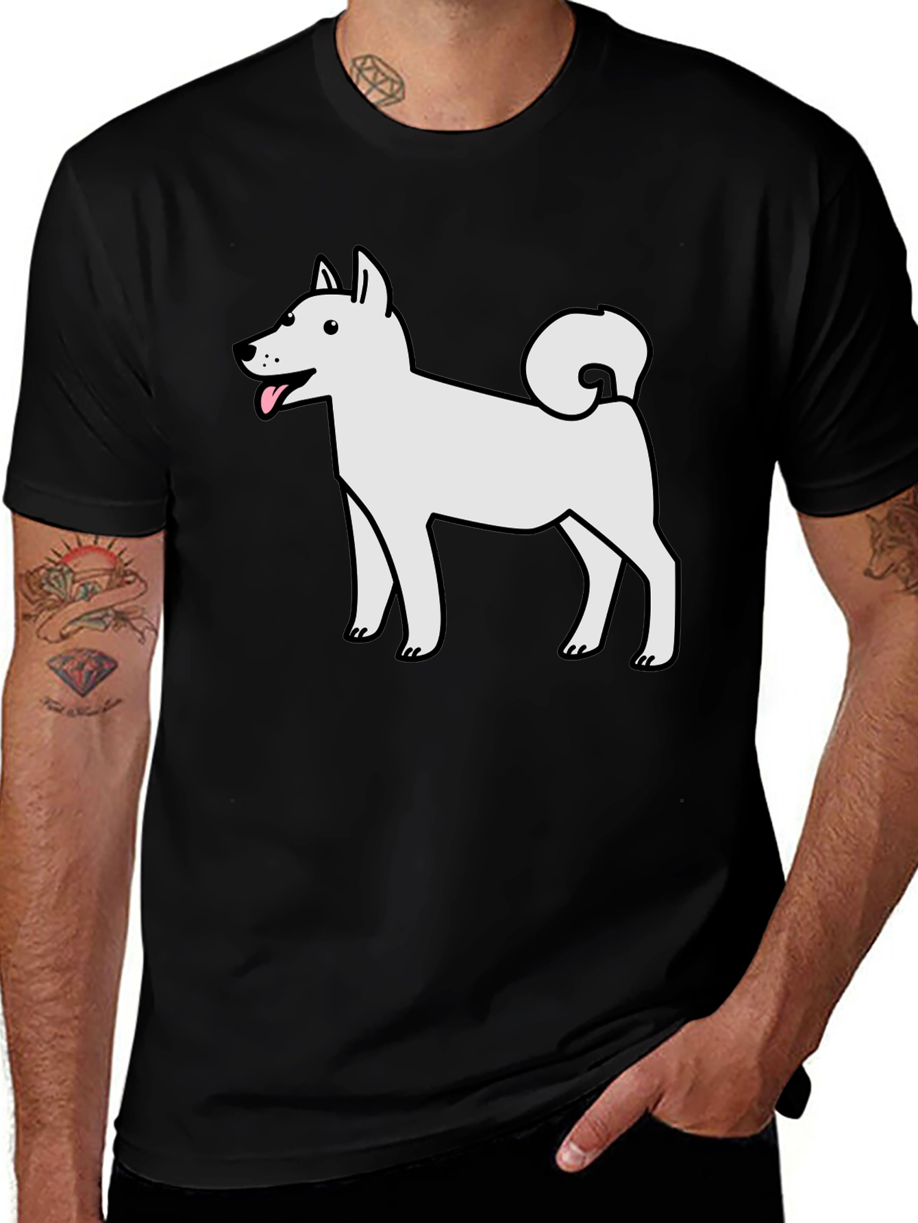 Dog Graphic Tee - Cute Canine Design