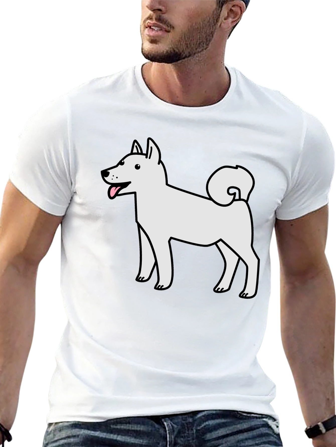 Dog Graphic Tee - Cute Canine Design