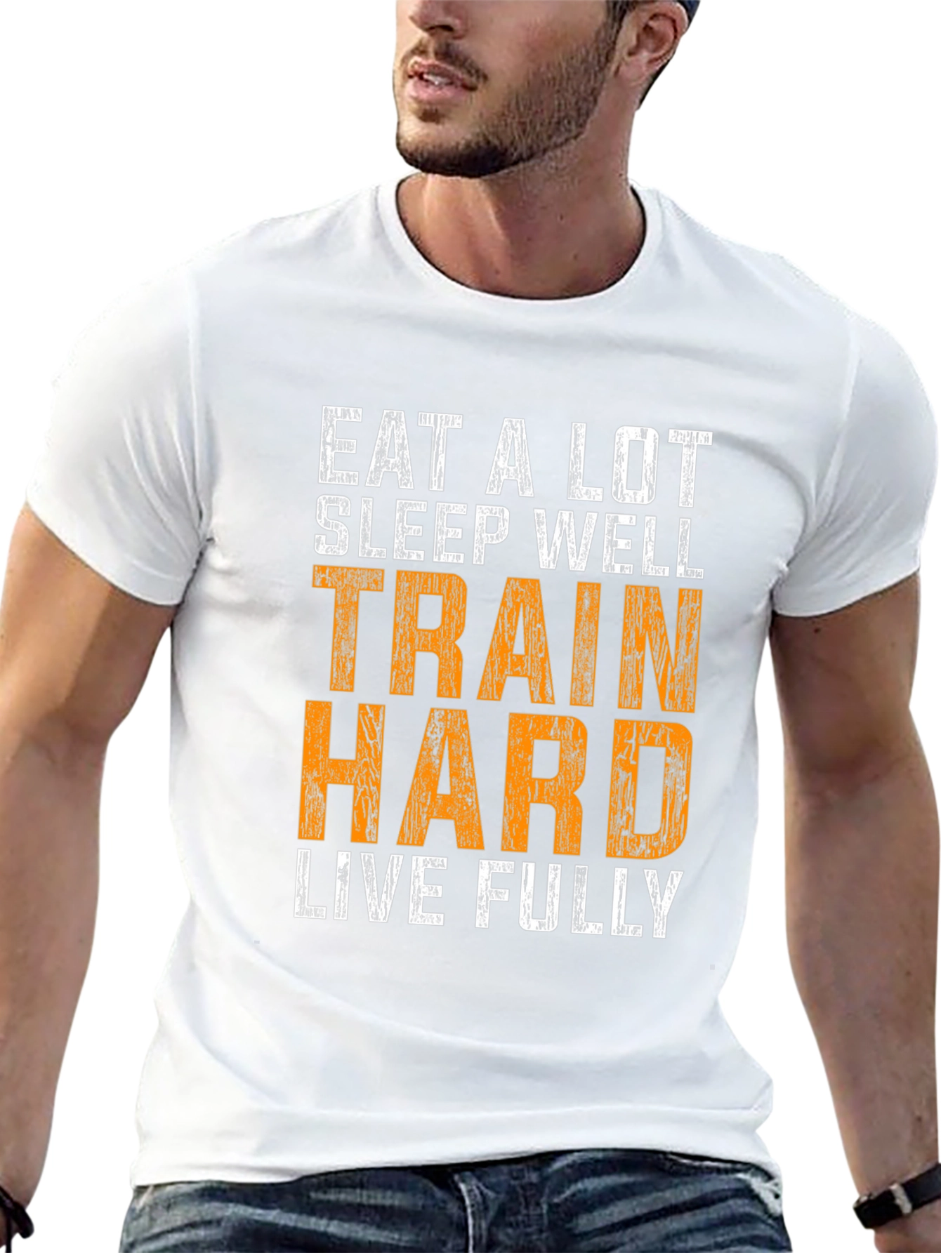 Train Hard Mens Graphic T-Shirt