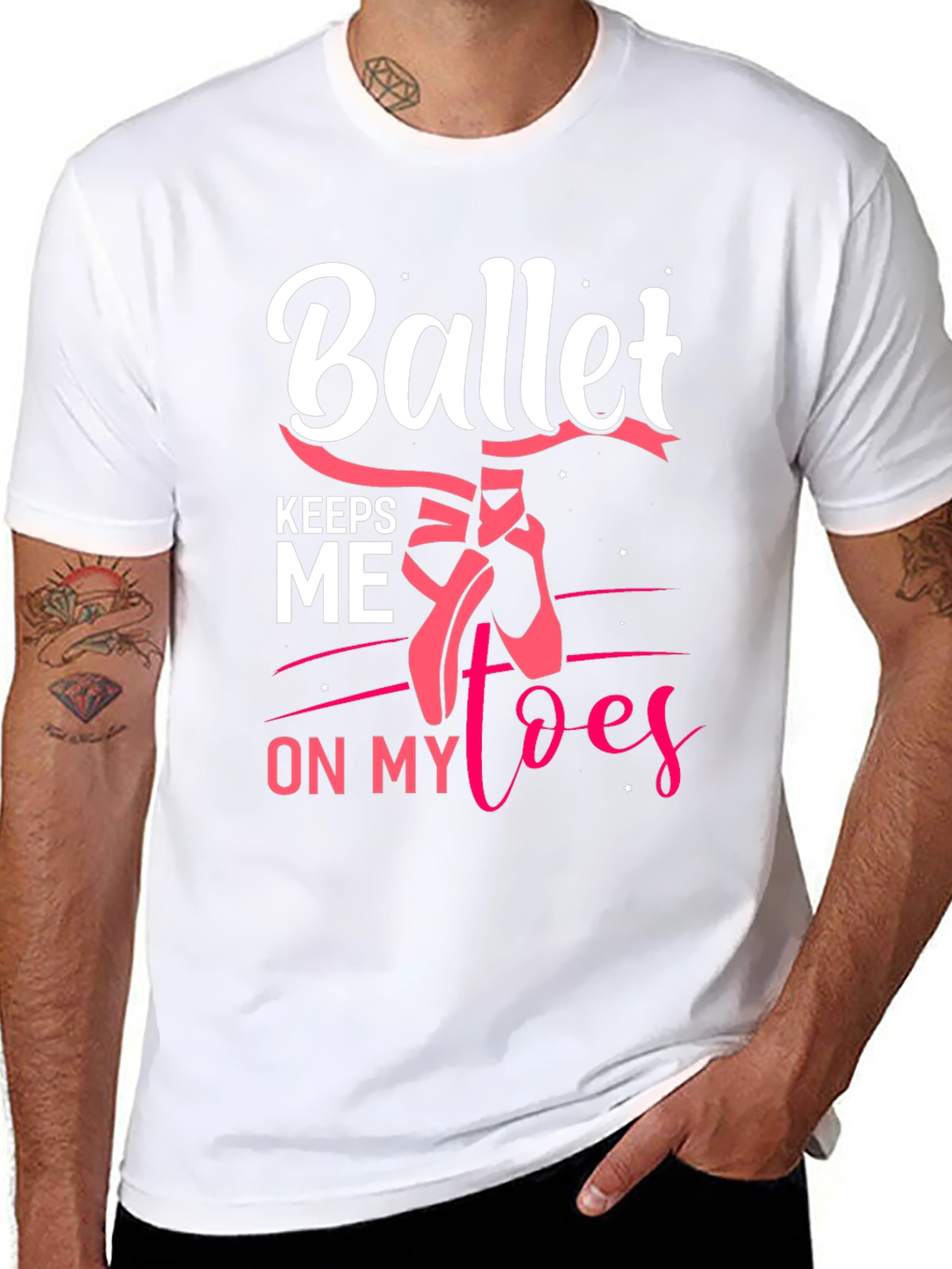 Ballet Keeps Me on My Toes Graphic Tee