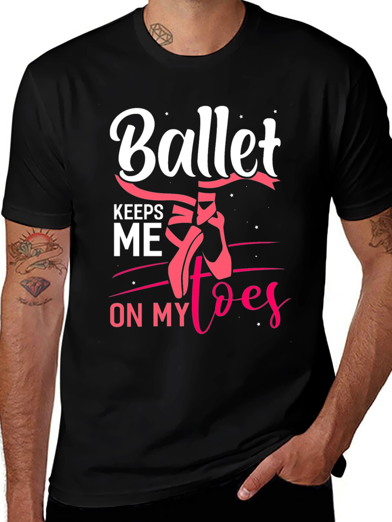 Ballet Keeps Me on My Toes Graphic Tee