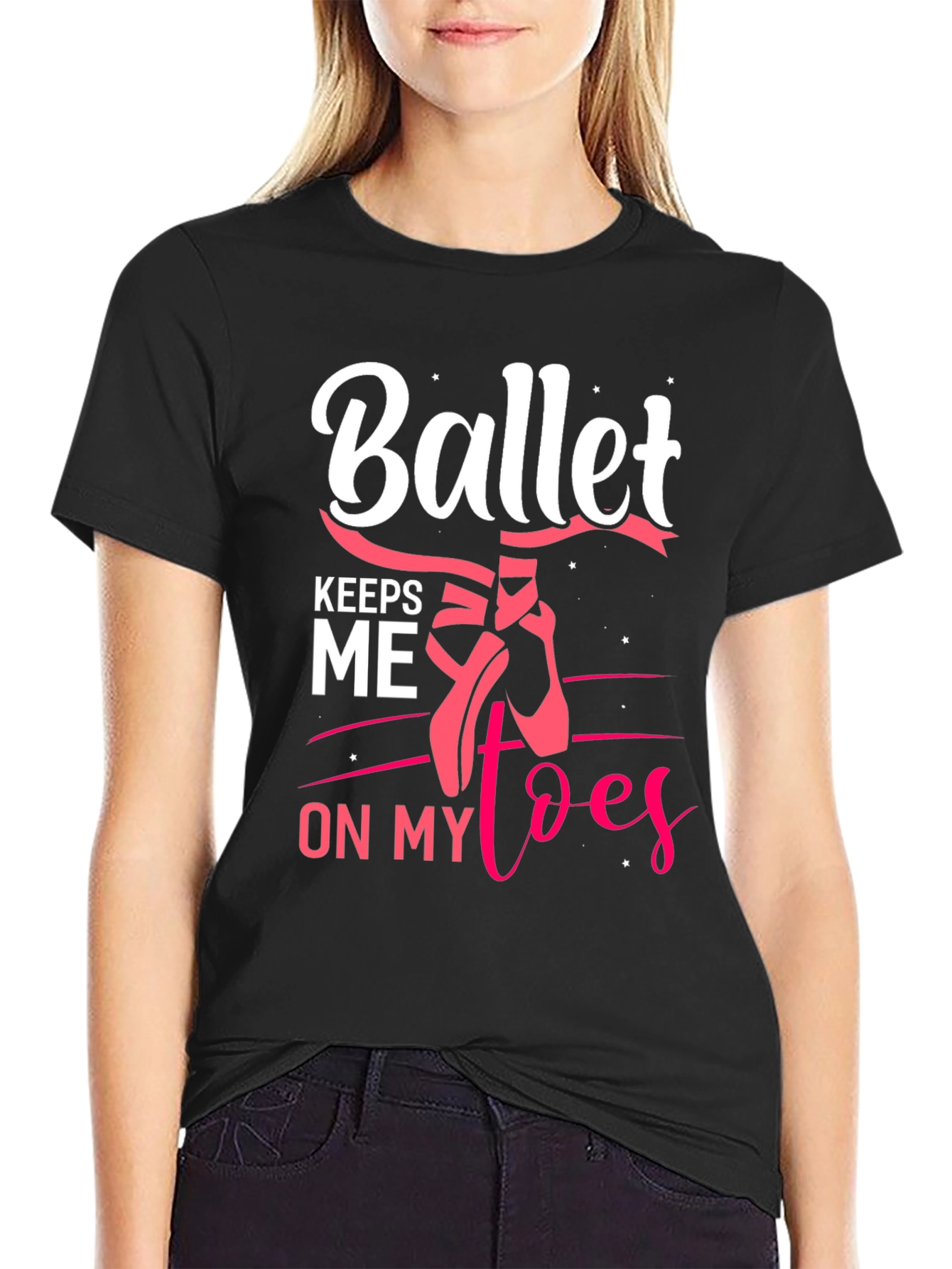 Ballet Keeps Me on My Toes Graphic Tee