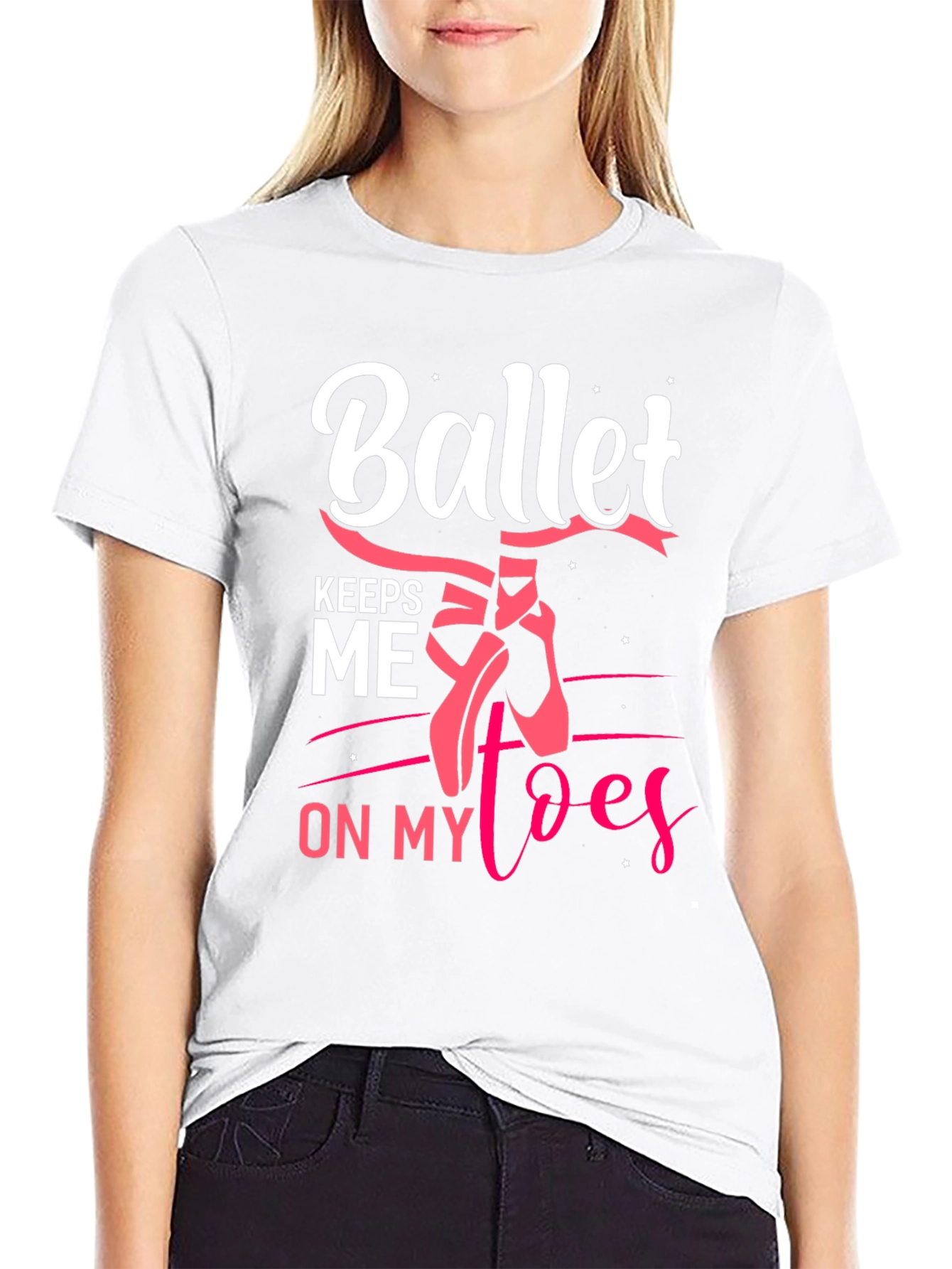 Ballet Keeps Me on My Toes Graphic Tee
