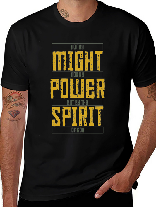 Not By Might Christian T-Shirt