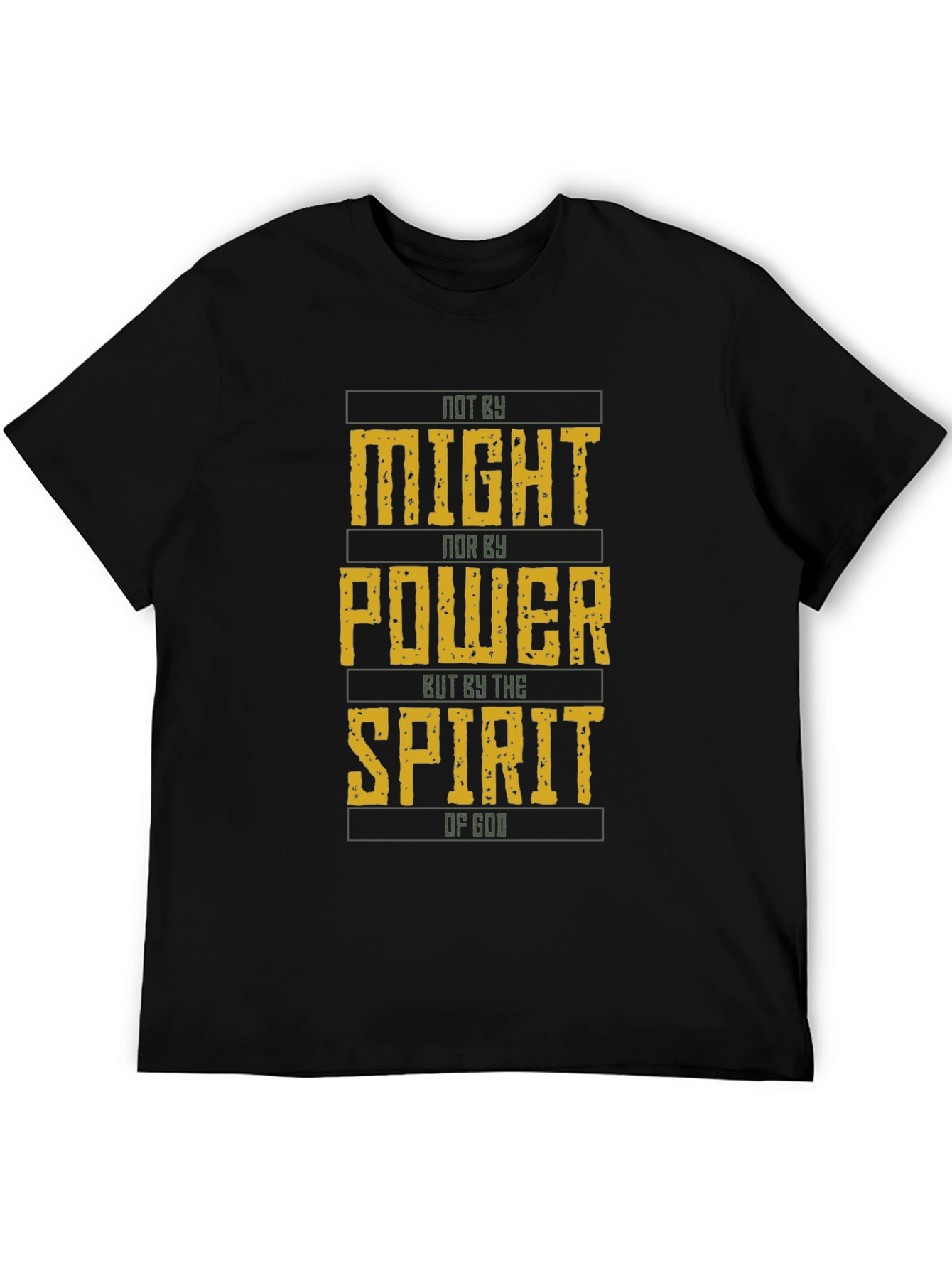 Not By Might Christian T-Shirt