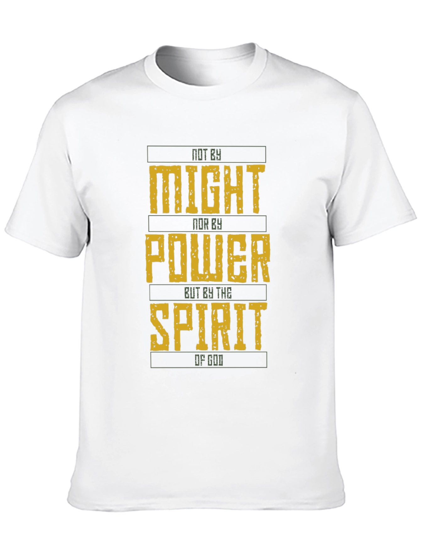Not By Might Christian T-Shirt