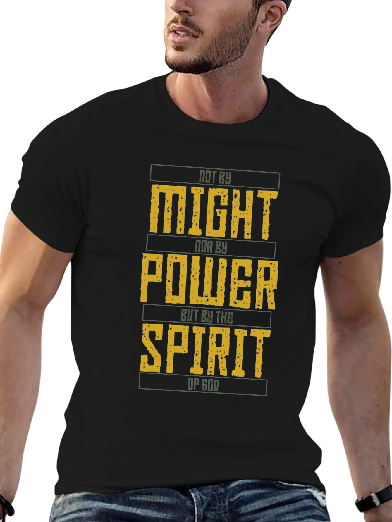 Not By Might Christian T-Shirt