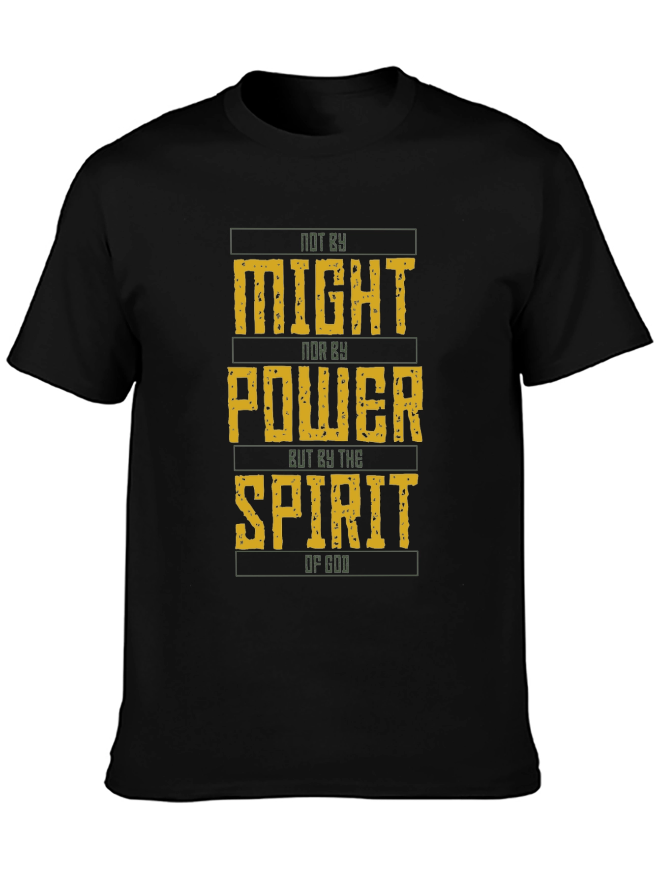 Not By Might Christian T-Shirt