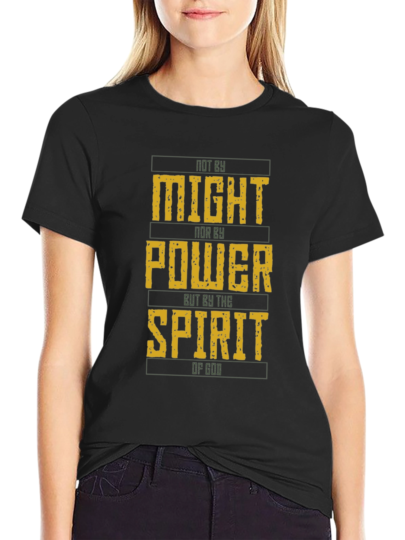 Not By Might Christian T-Shirt