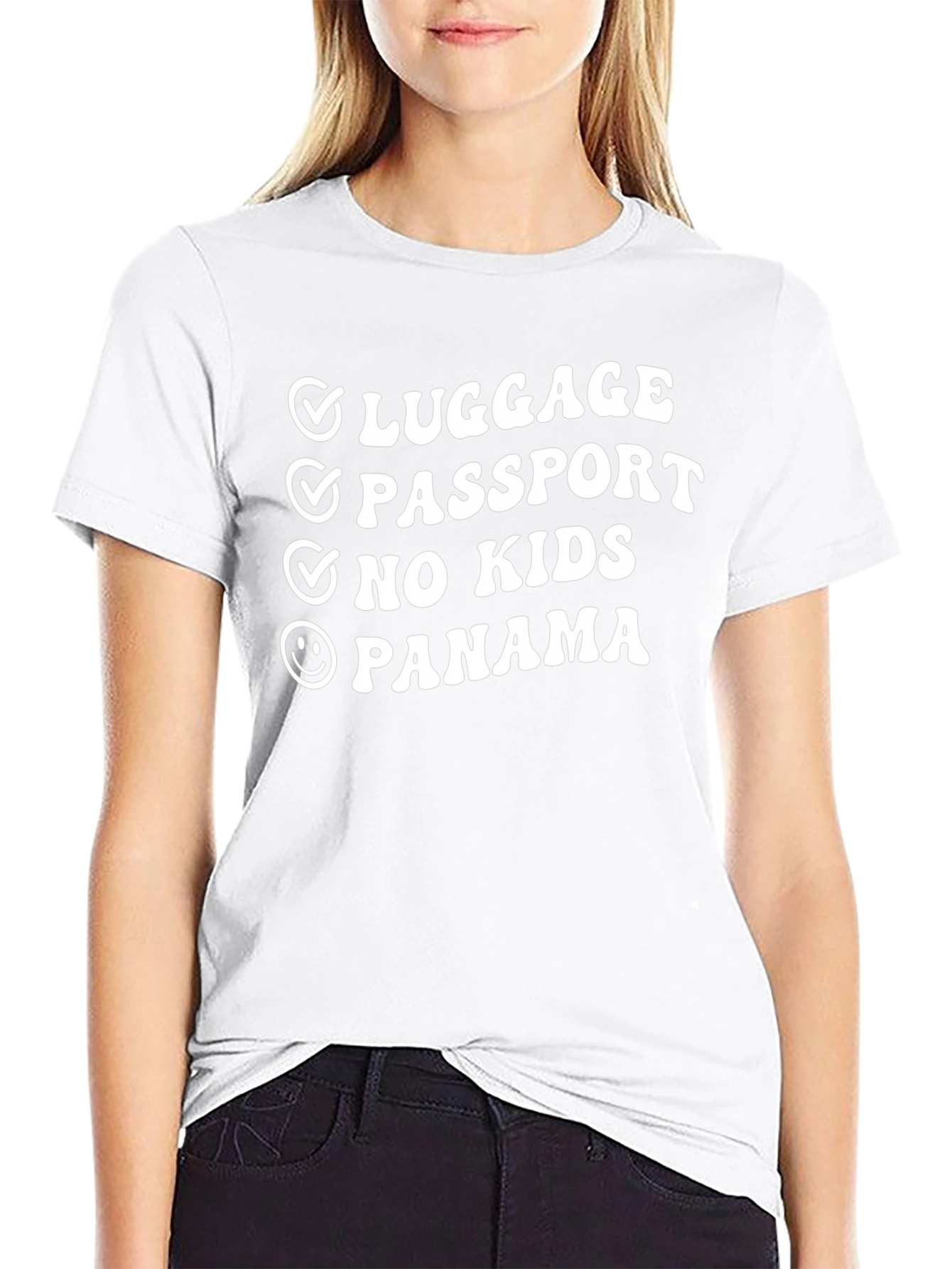 Luggage Passport No Kids Panama T-Shirt