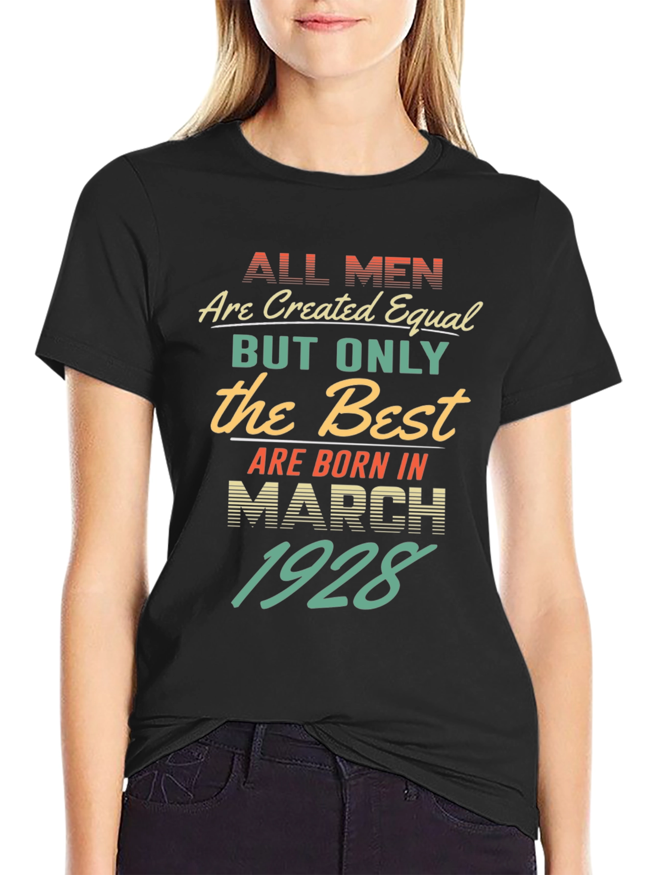 Best Men Born March 1928 T-Shirt